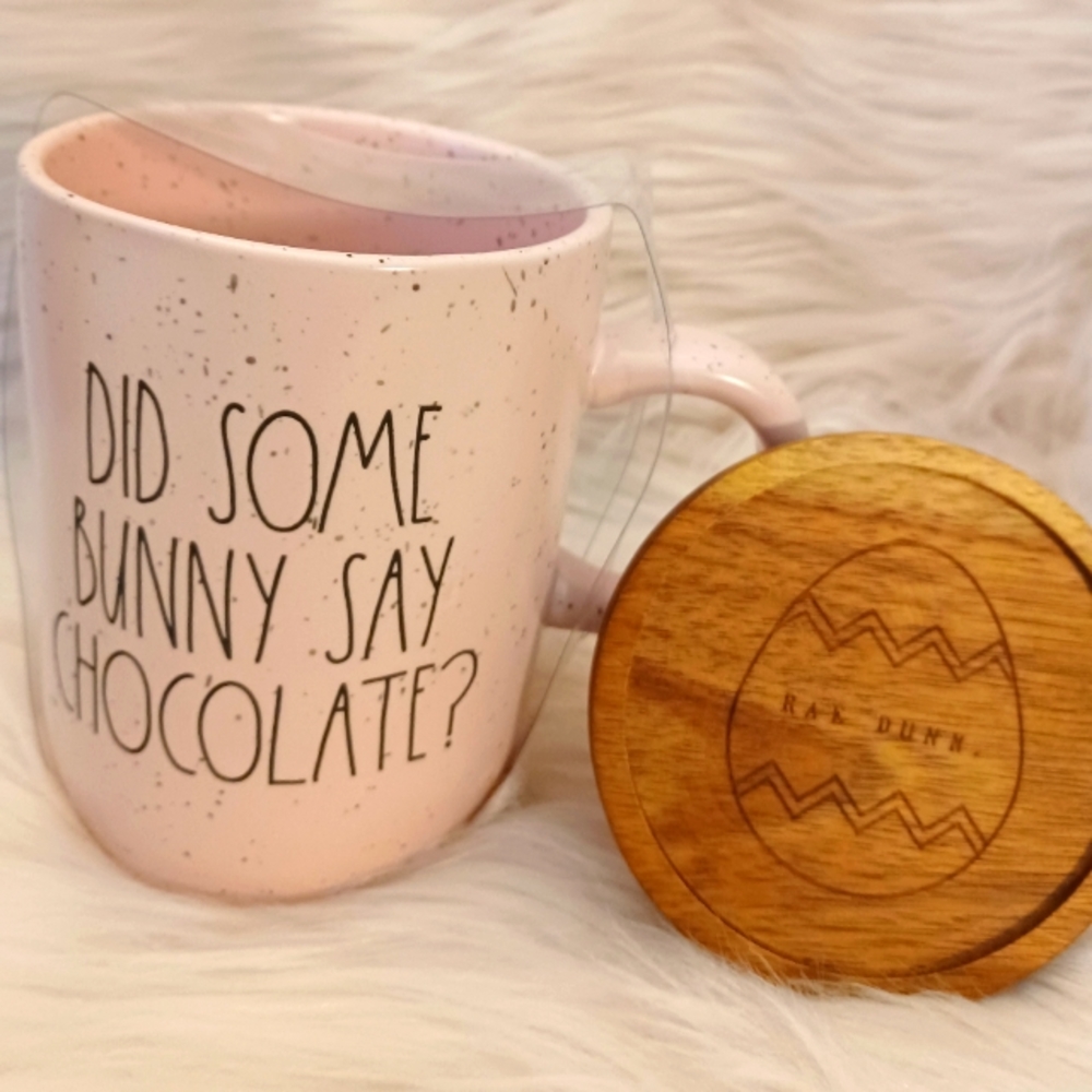 Rae Dunn mug with Topper